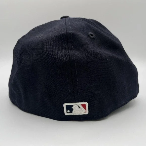 Boston Red Sox New Era Hat Cap Fitted Mens 7 1/2 Blue MLB Baseball 59FIFTY NEW - Picture 4 of 7